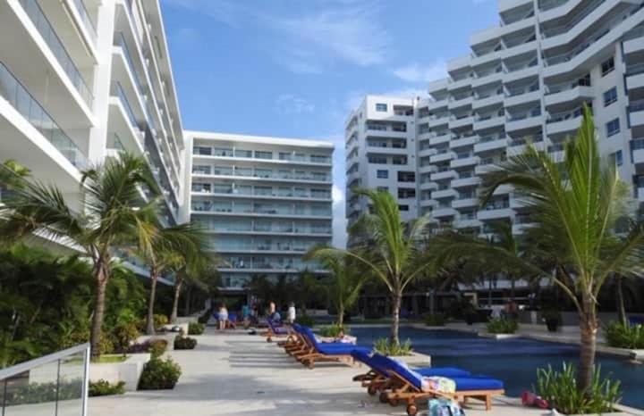 Hermoso Apartamento Con Todas Las Comodidades Acceso Directo A La Playa Morros Epic Sector La Boquilla Cumple Protocolos De Bioseguridad Cartagena Exterior photo