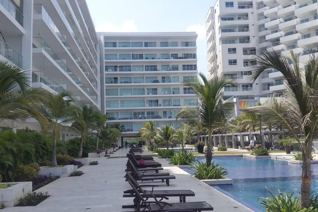 Hermoso Apartamento Con Todas Las Comodidades Acceso Directo A La Playa Morros Epic Sector La Boquilla Cumple Protocolos De Bioseguridad Cartagena Exterior photo