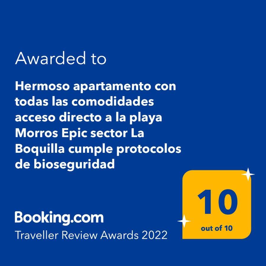 Hermoso Apartamento Con Todas Las Comodidades Acceso Directo A La Playa Morros Epic Sector La Boquilla Cumple Protocolos De Bioseguridad Cartagena Exterior photo